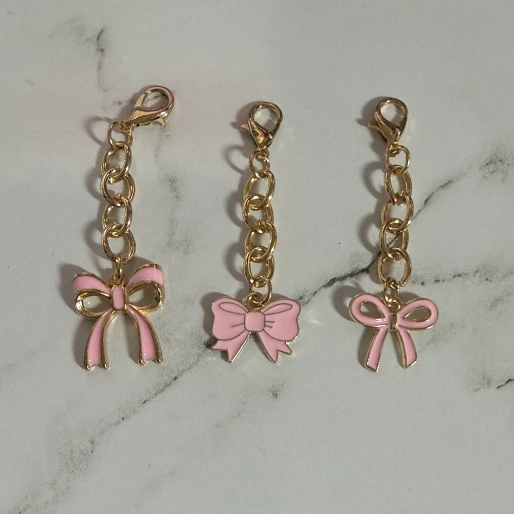 Pink Bow Key/Bag charm (Price is for 1) - Picture 2 of 5